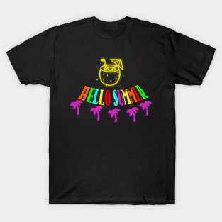 Hello summer colorful T-Shirt